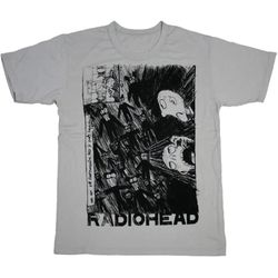 radiohead scribble grey t shirt a rock off officially licensed product unisex adult sizes