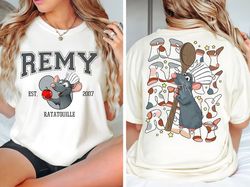 disney 2-sided remy ratatouille vintage shirt | funny remy anyone can cook t-shirt | cute mouse chef tee | wdw disneylan