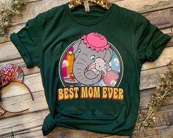 funny disney dumbo characters shirt | mrs jumbo best mom ever t-shirt | vintage disney mother's day matching tee | disne