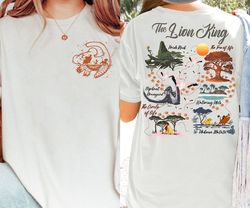 retro 2-sided disney lion king hakuna matata shirt | simba timon pumbaa t-shirt | animal kingdom safari mode tee | disne