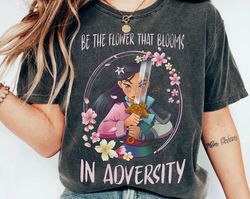 disney mulan warrior princess shirt | be the flower that blooms in adversity t-shirt | magic kingdom tee | disneyland tr