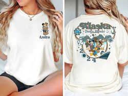 retro 2-sided disney cruise line shirt | mickey and friends disney alaska cruise t-shirt | disney pirate tee | disneylan