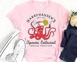 disney octopus chef harryhausen's japanese restaurant shirt | monsters inc disney t-shirt | walt disney world tee | disn