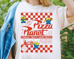retro disney toy story pizza planet shirt | funny disney alien pizza lover t-shirt | pizza planet matching tee | disney