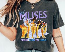 retro the muses zero to hero shirt | funny disney hercules t-shirt | disneyland trip tee disney outfits | walt disney wo