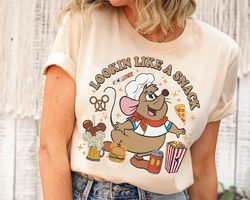 funny gus gus mouse looking like a snack shirt | retro cinderella princess t-shirt | disney california adventure food &