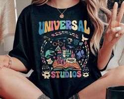 retro universal studios sweatshirt | magic kingdom t-shirt | disney family outfits tee | disneyland trip matching