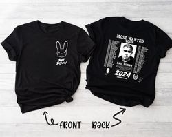 bad bunny most wanted tour shirt, nadie sabe lo que va pasar manana, bad bunny concert shirt, bad bunny shirt
