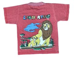 vintage disney lion king t shirt 2t 2-3 years boy girl red retro