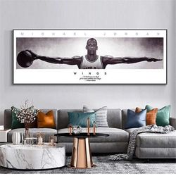 nba michael jordan wings wall art basketball canvas paintings