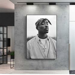 tupac shakur 2pac canvas painting rapper star poster hip hop art painting moder wall decor posters wall pictures for hom