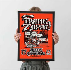 frank zappa concert poster, autumn home decor, a4 a3 a2 a1, wall decor, christmas gift