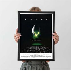 alien classic movie poster, a4 a3 a2 a1, wall decor, christmas gift