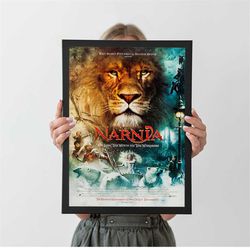 the chronicles of narnia movie poster the lion the witch and the wardrobe, a4 a3 a2 a1, wall decor, christmas gift