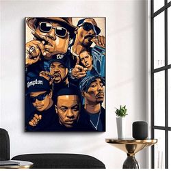 hip hop,american rapper music singer canvas poster wall art decor home decor frameless