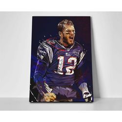 tom brady patriots poster or canvas