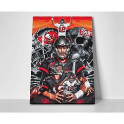 tom brady buccaneers poster or canvas