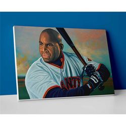 barry bonds painting poster or canvas