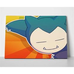 snorlax pokemon poster or canvas