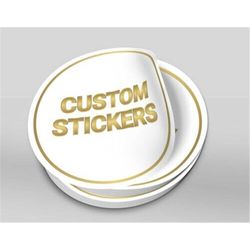 custom stickers - round
