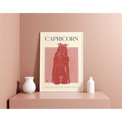 capricorn design poster - wallart print