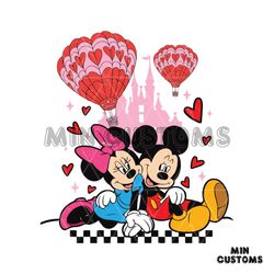 hot air balloon mickey minnie svg