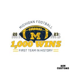 michigan football 1000 wins first team in history svg