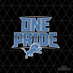 one pride nfl detroit lions logo svg