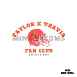 taylor and travis fan club chiefs era svg