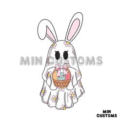 Cute Bunny Ghost Easter Day SVG