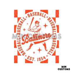 baltimore orioles baseball est 1954 svg