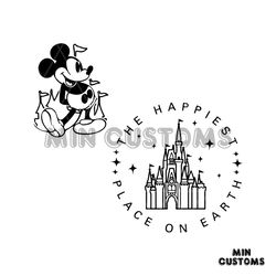 the happiest place one earth mickey mouse svg