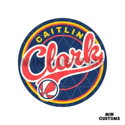 retro caitlin clark indiana fever svg