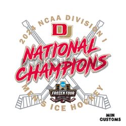 denver pioneers national champions men's ice hockey svg