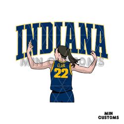 retro caitlin clark indiana basketball svg