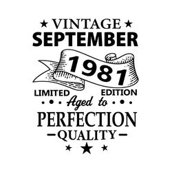september 1981 vintage birthday svg file digital