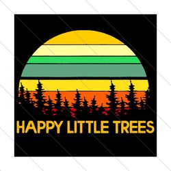 happy little trees, trending svg, little trees svg, honor of bob ross, aquarius bob ross, svg file