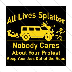all lives splatter nobody cares about your protest, trending svg, splatter svg, nobody cares, svg file