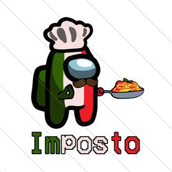 among us impasta italian, trending svg, among us chef, italian chef svg, impasta italian svg file