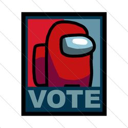 Among Us Vote Red, Trending Svg, among us svg, among us gift, Among Us Vote SVG File