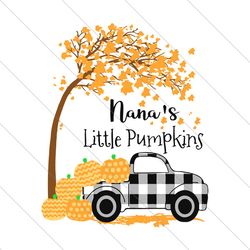 nanas little pumpkins, halloween svg, little pumpkins, pumpkins svg, checked car svg file