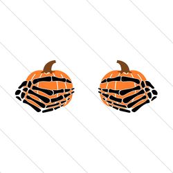 pumpkin with hand skeleton,halloween svg, halloween gift, halloween svg file