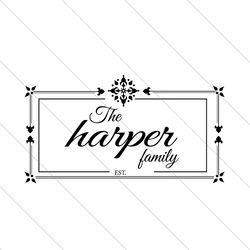 custom family name monogram svg file digitall