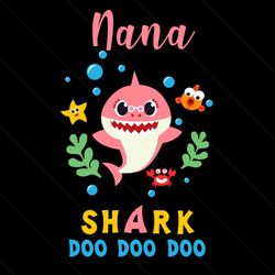 nana of the baby shark doo doo doo svg