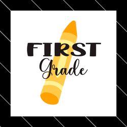 first grade crayon svg