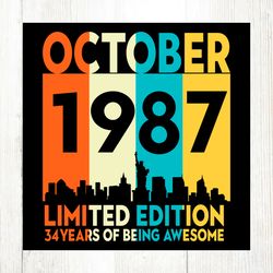 october 1987 34 years of being awesome svg