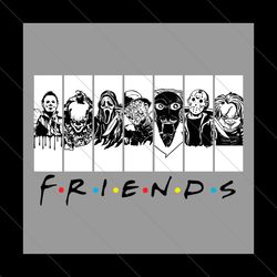 friends horror movies svg