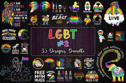 35 designs lgbt bundle svg, lgbt svg, lgbt quote svg, gay svg