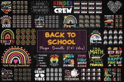 140 files back to school bundle svg, back to school svg, student svg