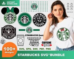 100 starbuck bundle svg, starbucks svg, starbucks logo svg